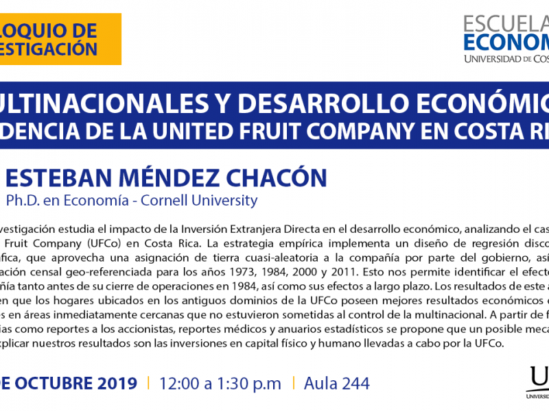 Multinacionales y Desarrollo Económico: Evidencia de la United Fruit Company en Costa Rica