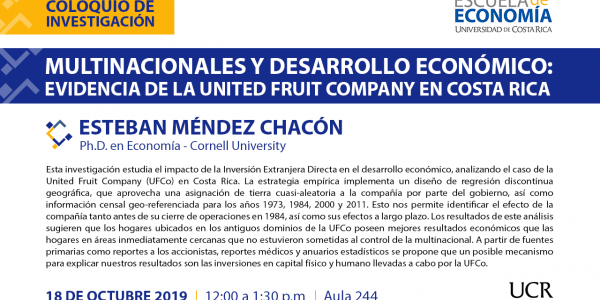Multinacionales y Desarrollo Económico: Evidencia de la United Fruit Company en Costa Rica
