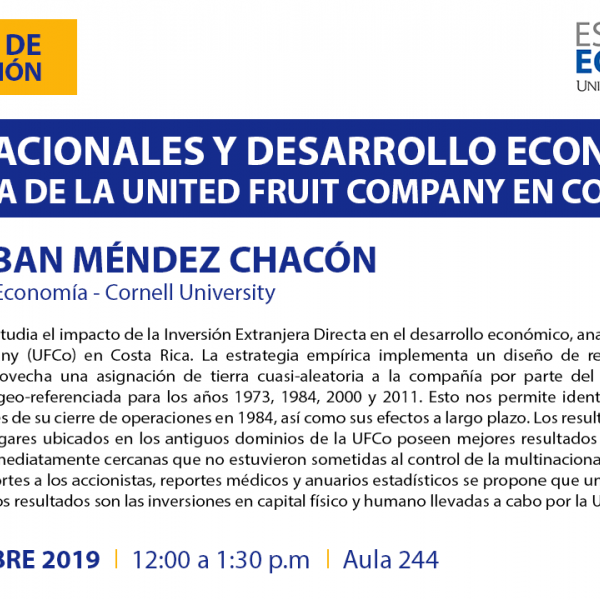 Multinacionales y Desarrollo Económico: Evidencia de la United Fruit Company en Costa Rica