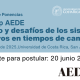 Banner convocatoria ponencias workshop AEDE