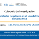 Coloquio 22 de agosto: Disparidades de género en el uso del tiempo en Costa Rica